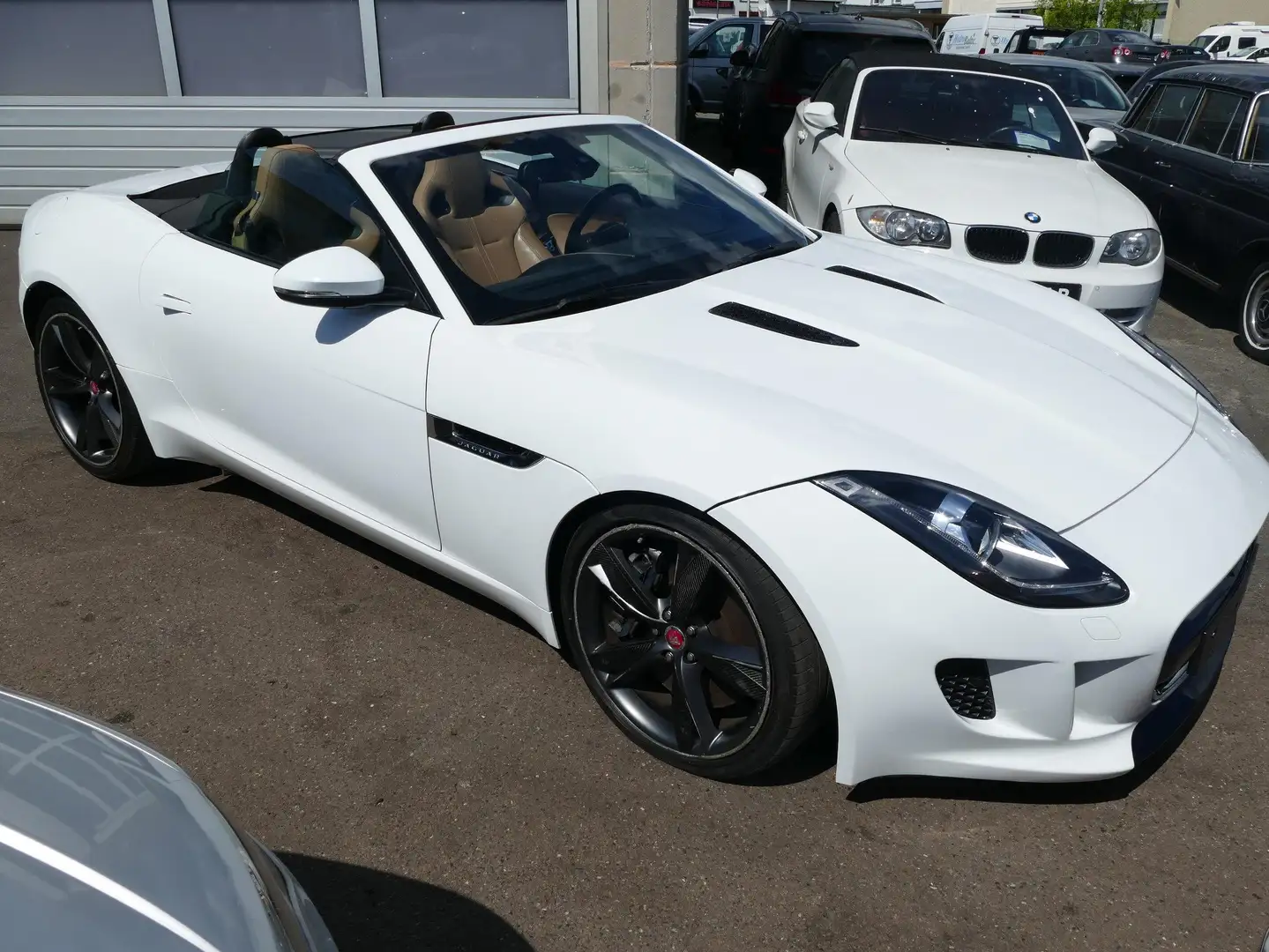 Jaguar F-Type Cabriolet 3.0 V6 Aut. S Leder Xenon Navi Rückfa Weiß - 2