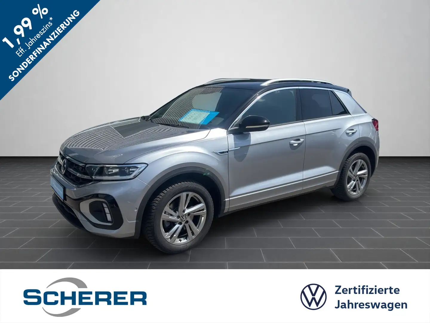 Volkswagen T-Roc T-ROC R-Line 2.0 TDI AHK LED KAMERA SITZHEIZUNG Silber - 1
