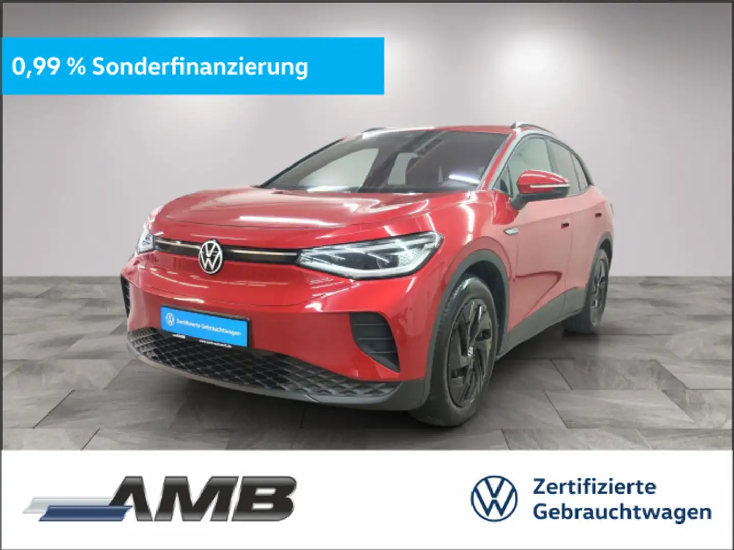 Volkswagen ID.4 Pro 4Motion 77kWh/AHK/Matrix/Assist/Wärmepu Czerwony - 1