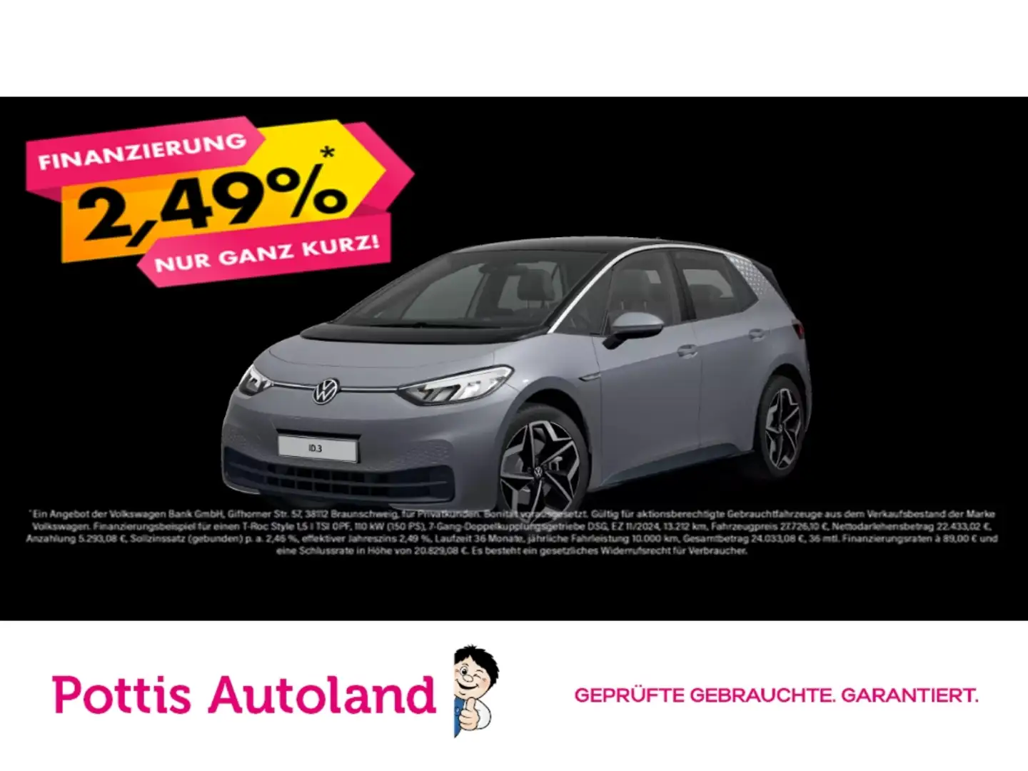 Volkswagen ID.3 PRO NAVI PDC LED KLIMA DAB+ Grau - 1