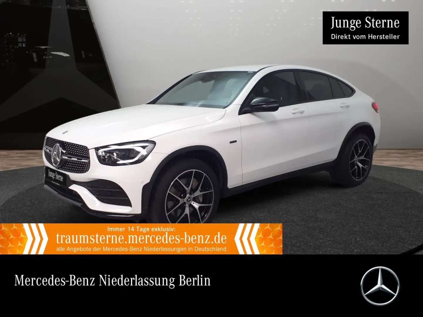 Mercedes-Benz GLC 300 e Coupé 4M AMG+NIGHT+MULTIBEAM+KAMERA+9G Weiß - 1