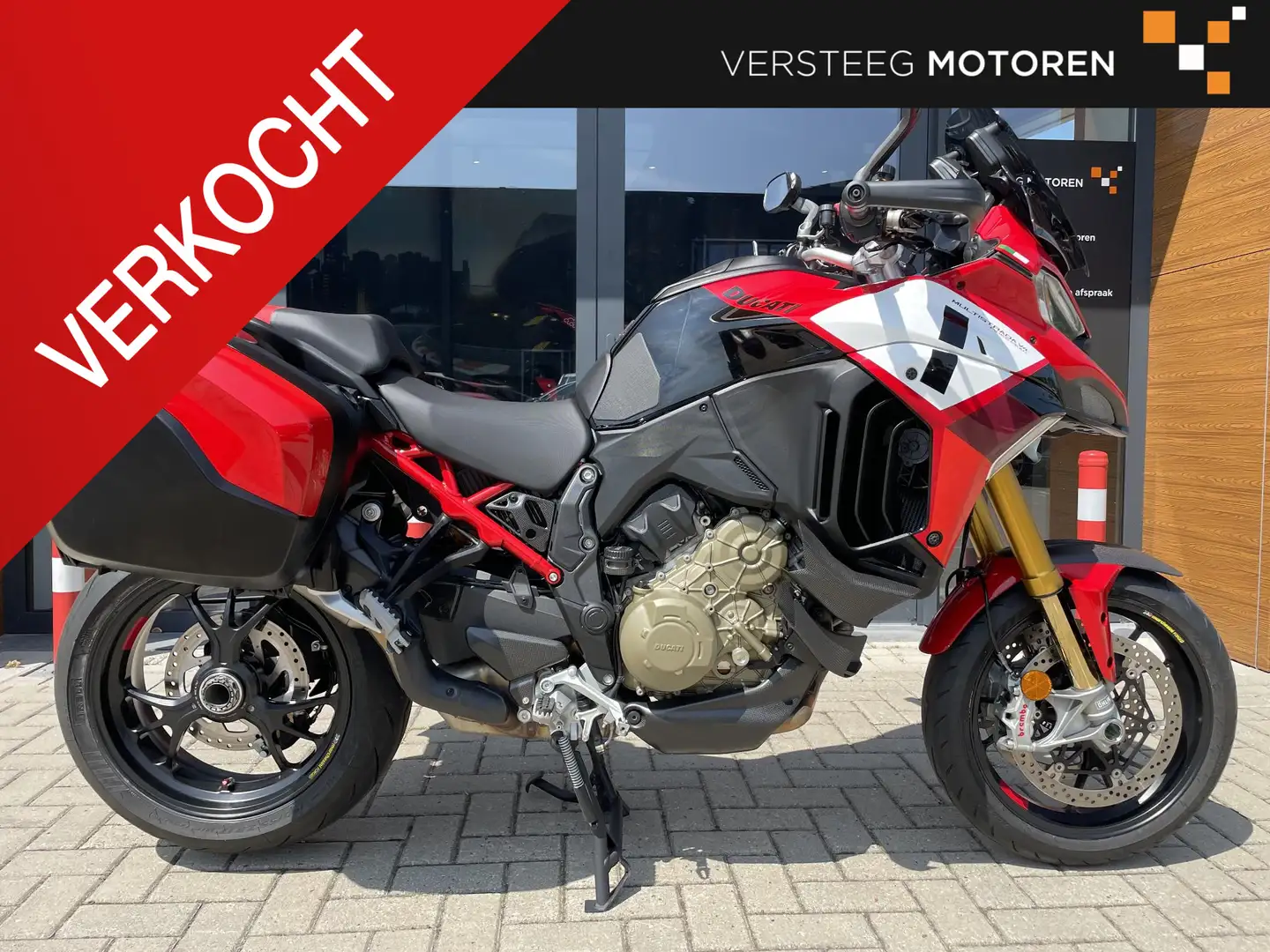 Ducati Multistrada V4 Pikes Peak 1ste eig#9.983 KM#Veel extra Carbon# V4 Rouge - 1