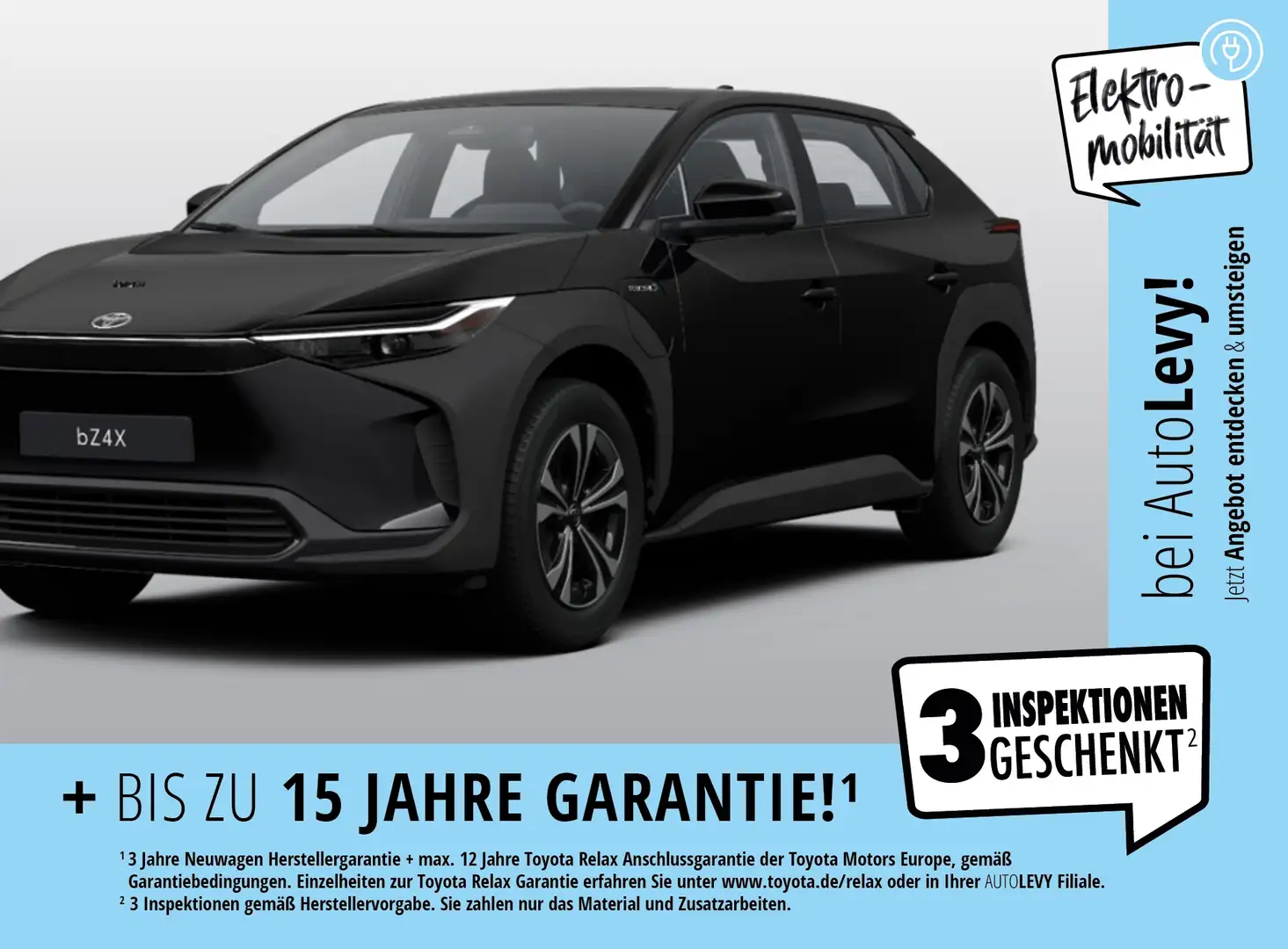 Toyota bZ4X Comfort Navi+R*Kam+18Alu+0% Finanzierung Noir - 1