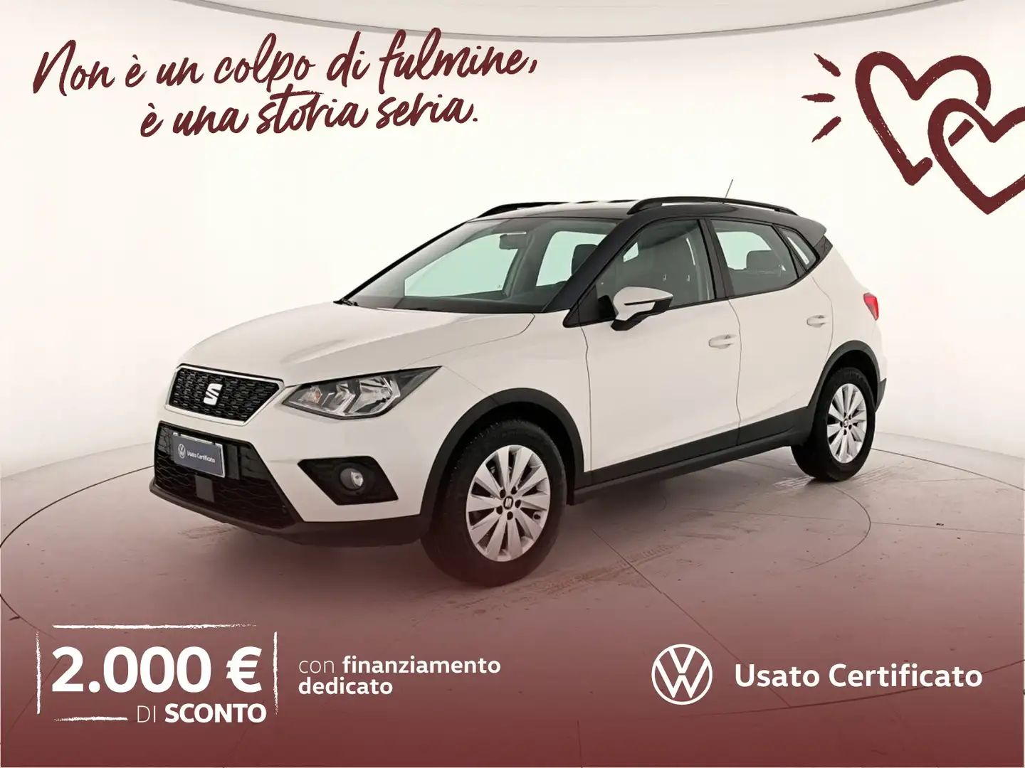 SEAT Arona 1.6 tdi style 95cv dsg Blanc - 1