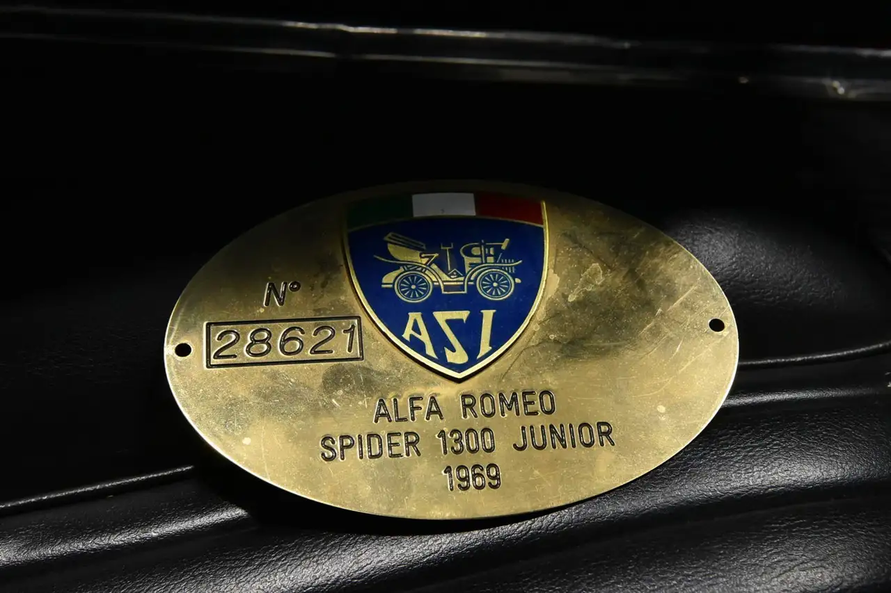 Alfa Romeo Spider 1300 JUNIOR OSSO DI SEPPIA ASI TARGA ORO, foto 8