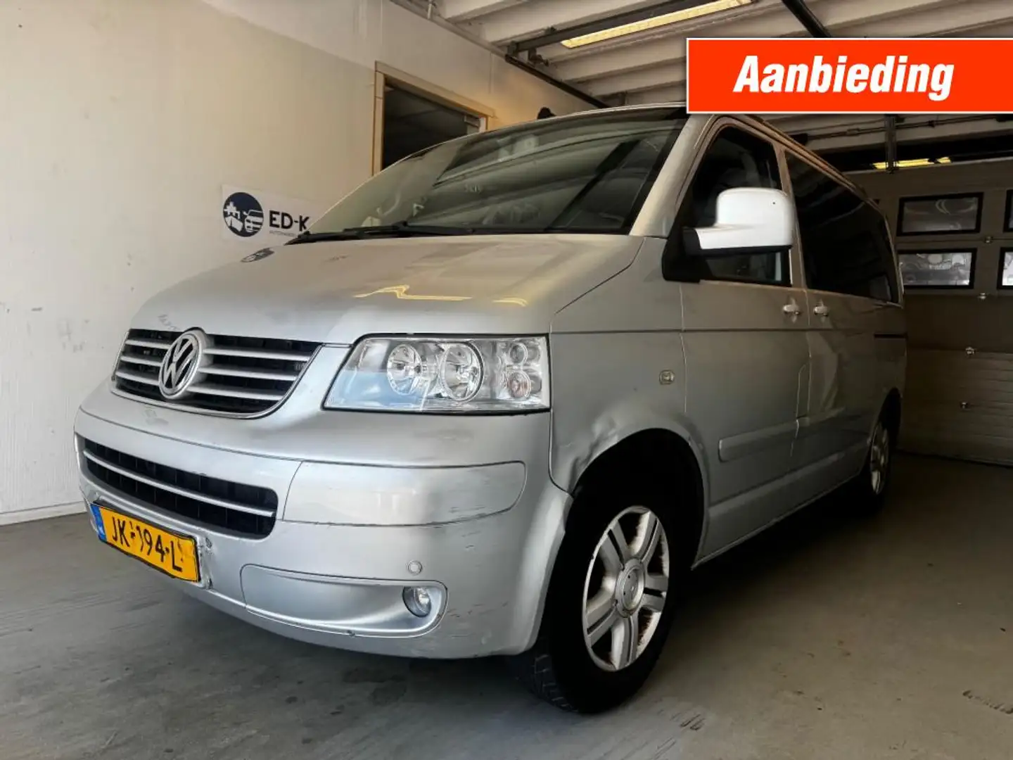Volkswagen T4 Multivan 2.5 TDI 174 pk LEER CLIMA 7 PERS Motor kapot Grijs - 1