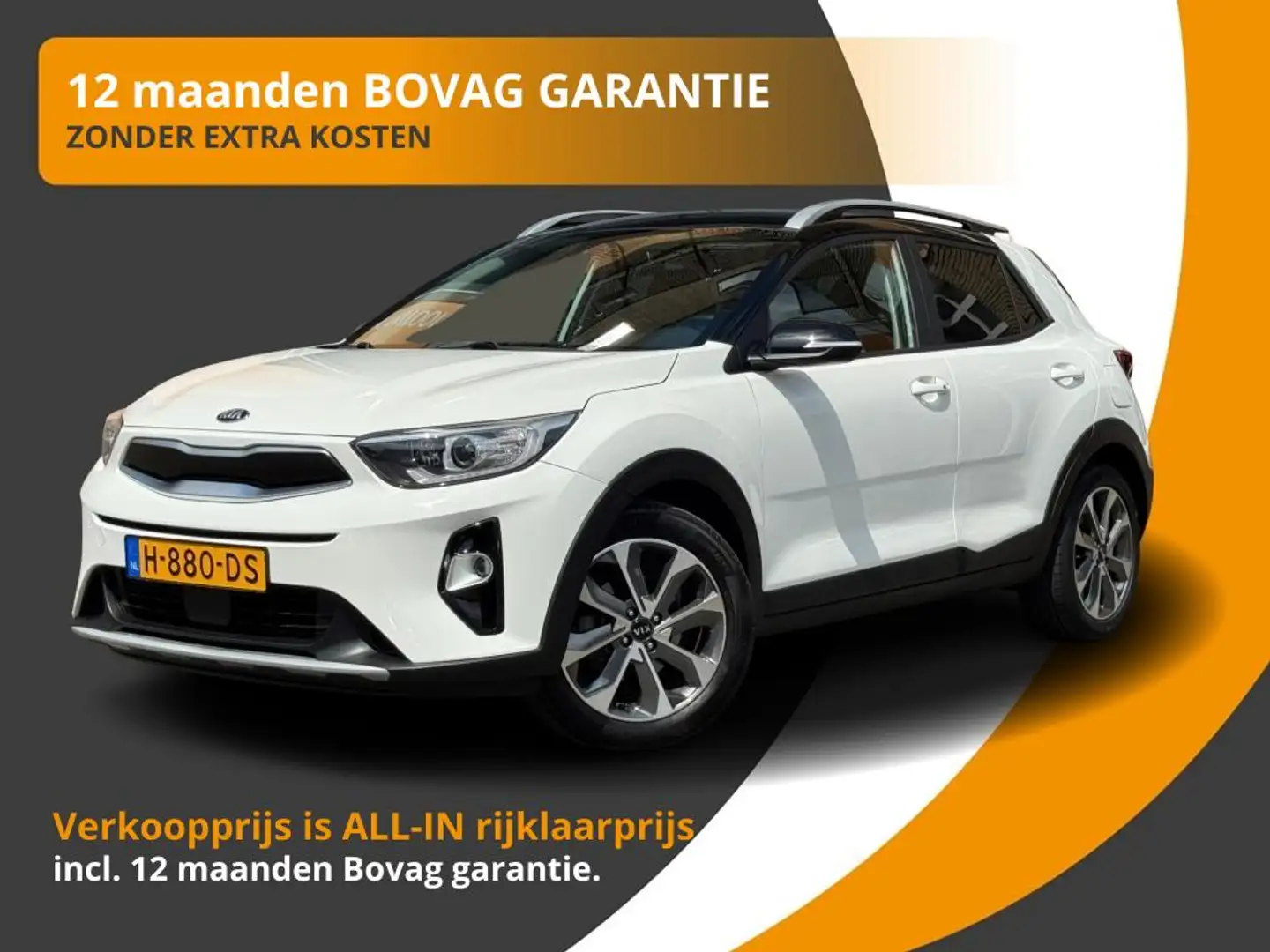 Kia Stonic 1.0 T-GDI DYNAMIC PLUSLINE CARPLAY/LED/CAMERA/NL-A Wit - 1