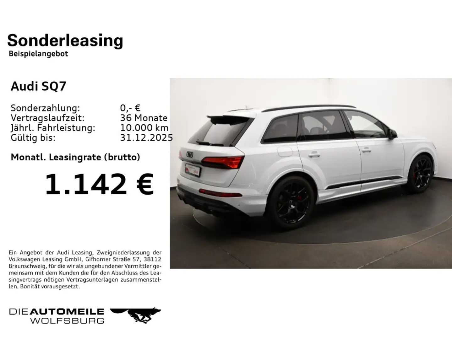 Audi SQ7 4.0 TFSI quattro tiptronic Matrix/HeadUp/Luf Weiß - 2