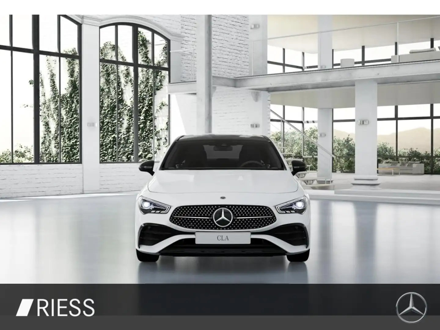 Mercedes-Benz CLA 220 d Cp AMG Sport Night Distr LED Pano Kamera 19" Weiß - 2
