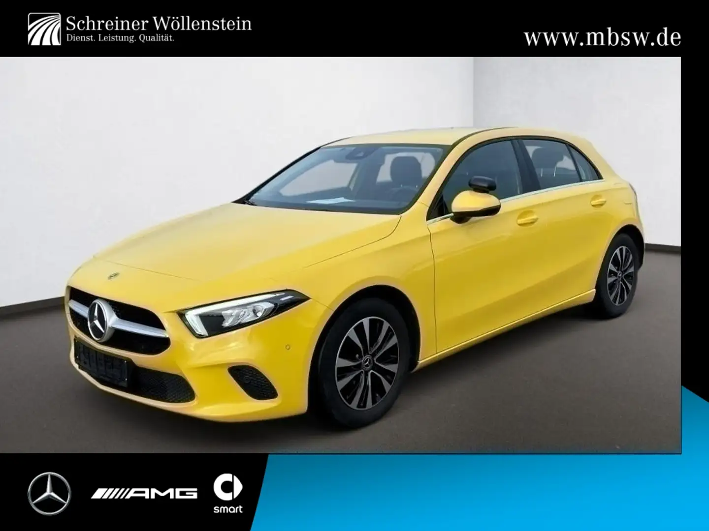 Mercedes-Benz A 200 d  MBUX*CarPlay*AHK*AUT*LED*Navi*RKam*PTS Gelb - 1
