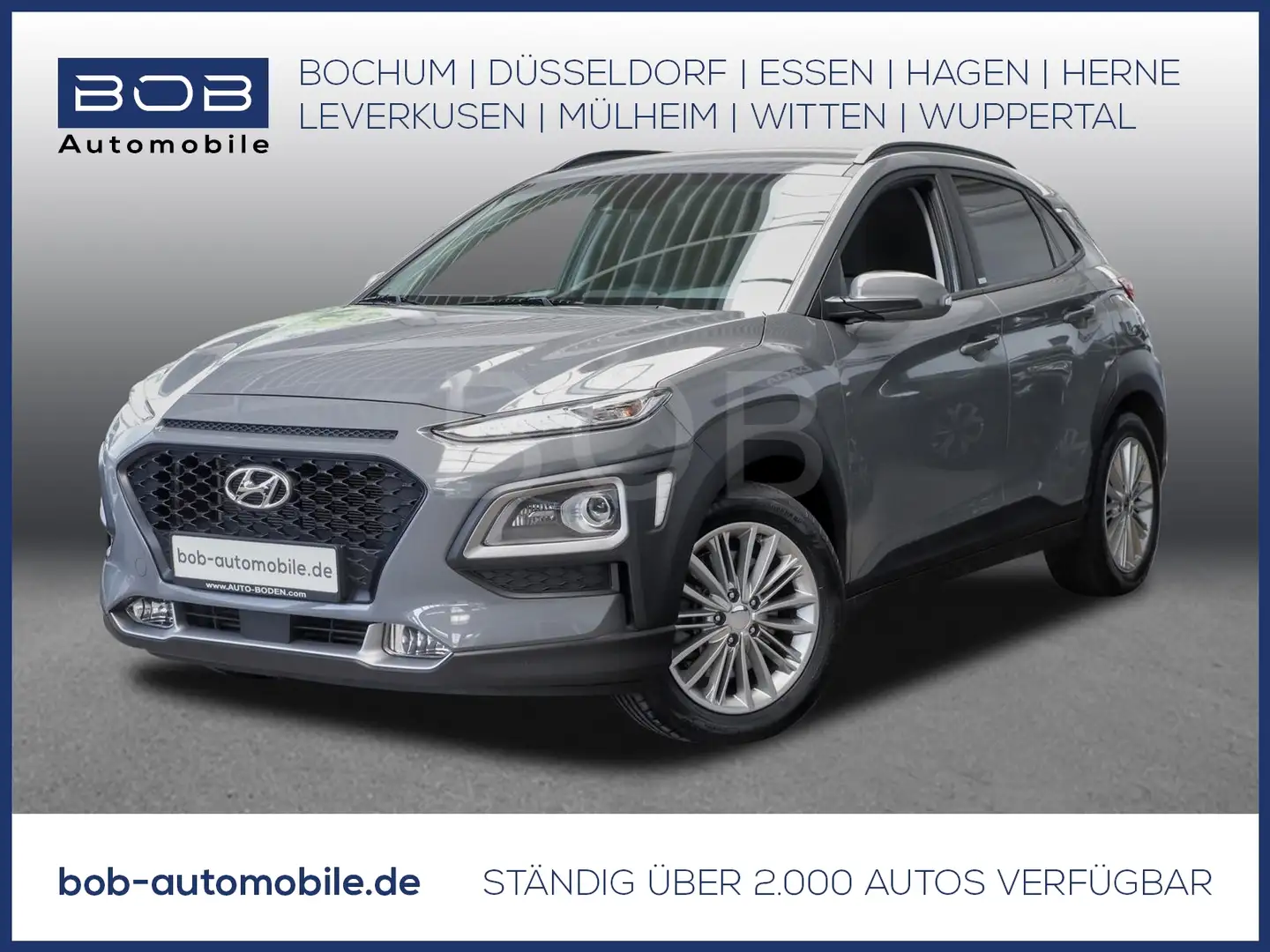 Hyundai KONA 1.6 T-GDI Trend AT NAVI SHZ PDC RFK LHZ BT Grijs - 1