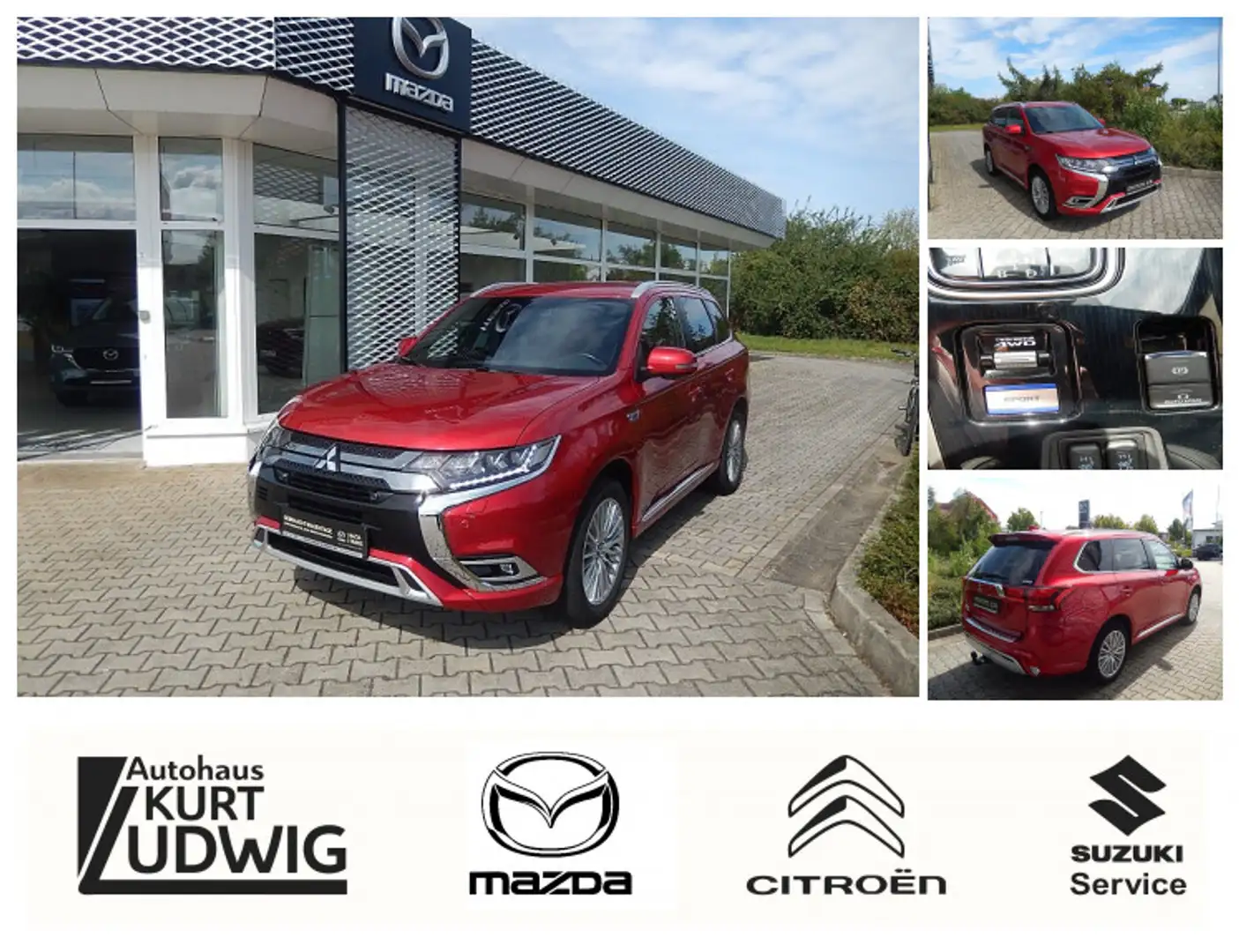 Mitsubishi Outlander 2.4 PHEV Plug-in Hybrid Plus Spirit 4 WD PHEV Plus Rot - 1