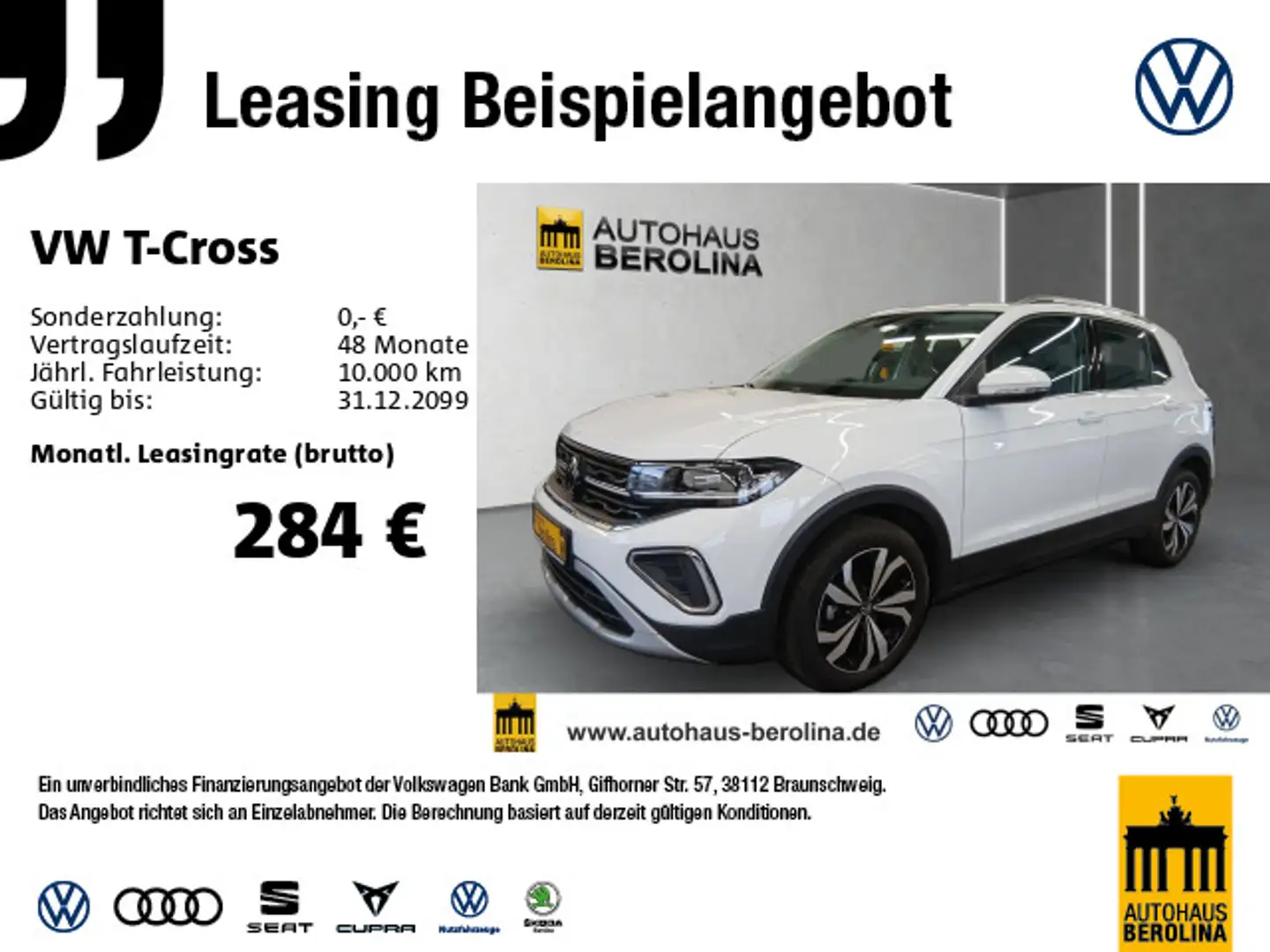 Volkswagen T-Cross 1.0 TSI Style DSG *ACC*R-CAM*PDC*SHZ* Weiß - 1
