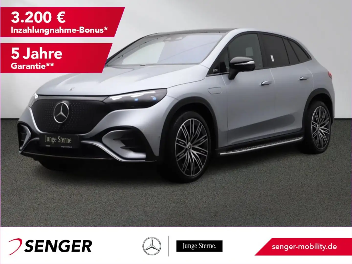Mercedes-Benz EQE 350 4M SUV AMG DigitalLight Burmester AHK Argent - 1