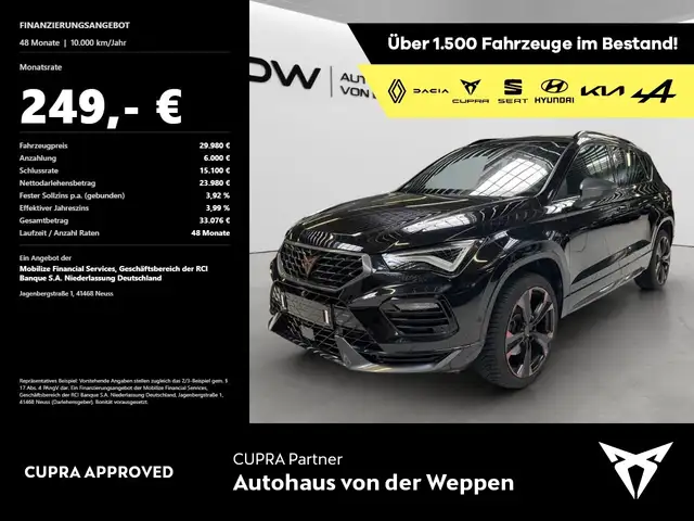 CUPRA Ateca VZ 4Drive NAVI, SHZ, Kamera Klima Navi