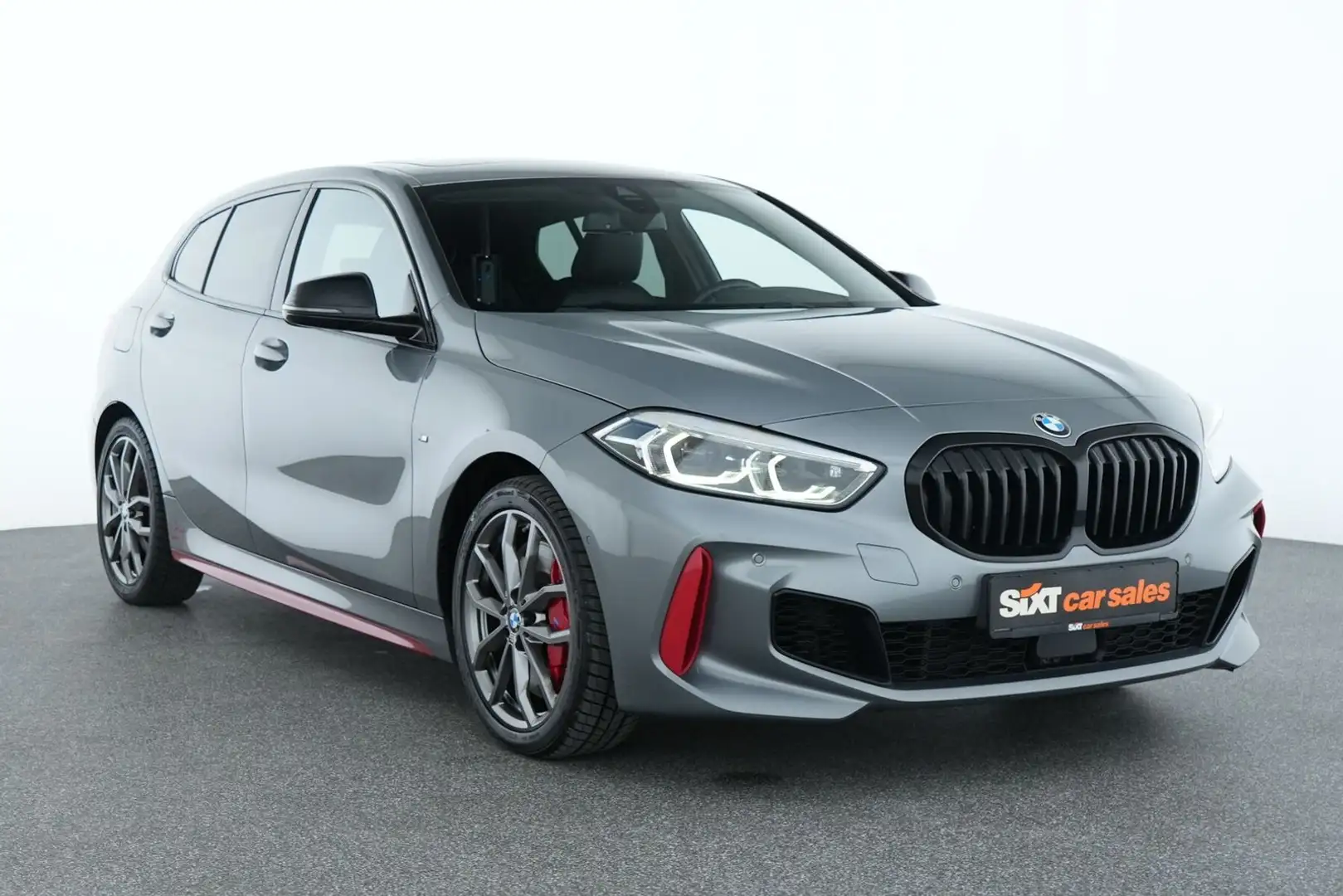 BMW 128 ti M Sport Pan|HUD|LEDer|DrAs|ParkAs|SHZ|el.S Gris - 1