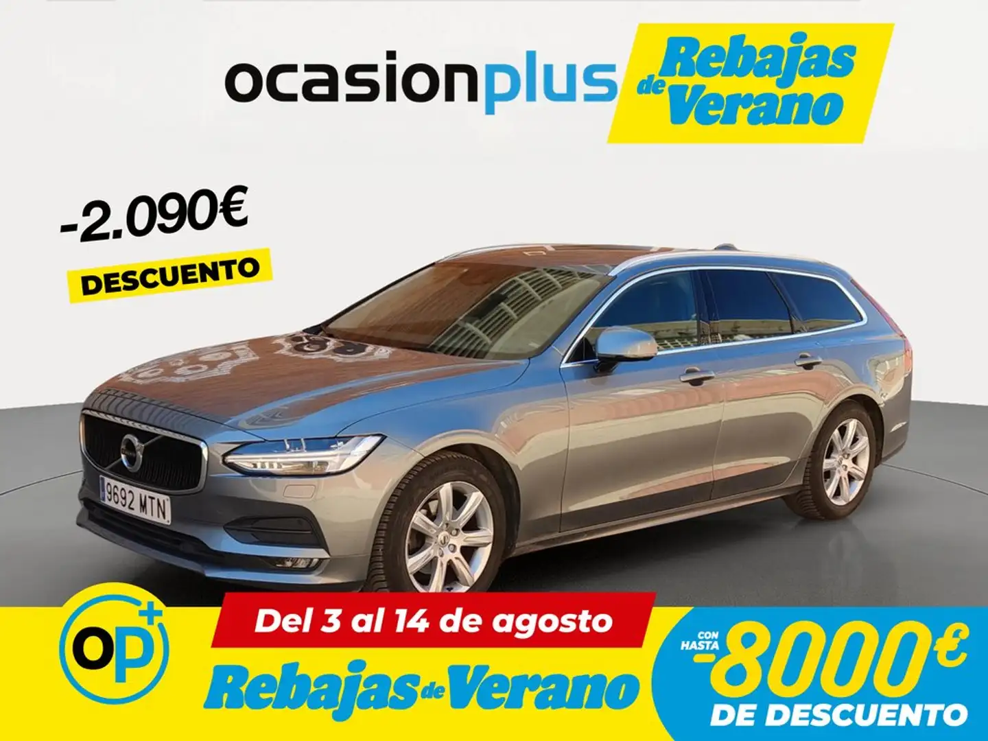 Volvo V90 D4 Momentum 190 Gris - 1