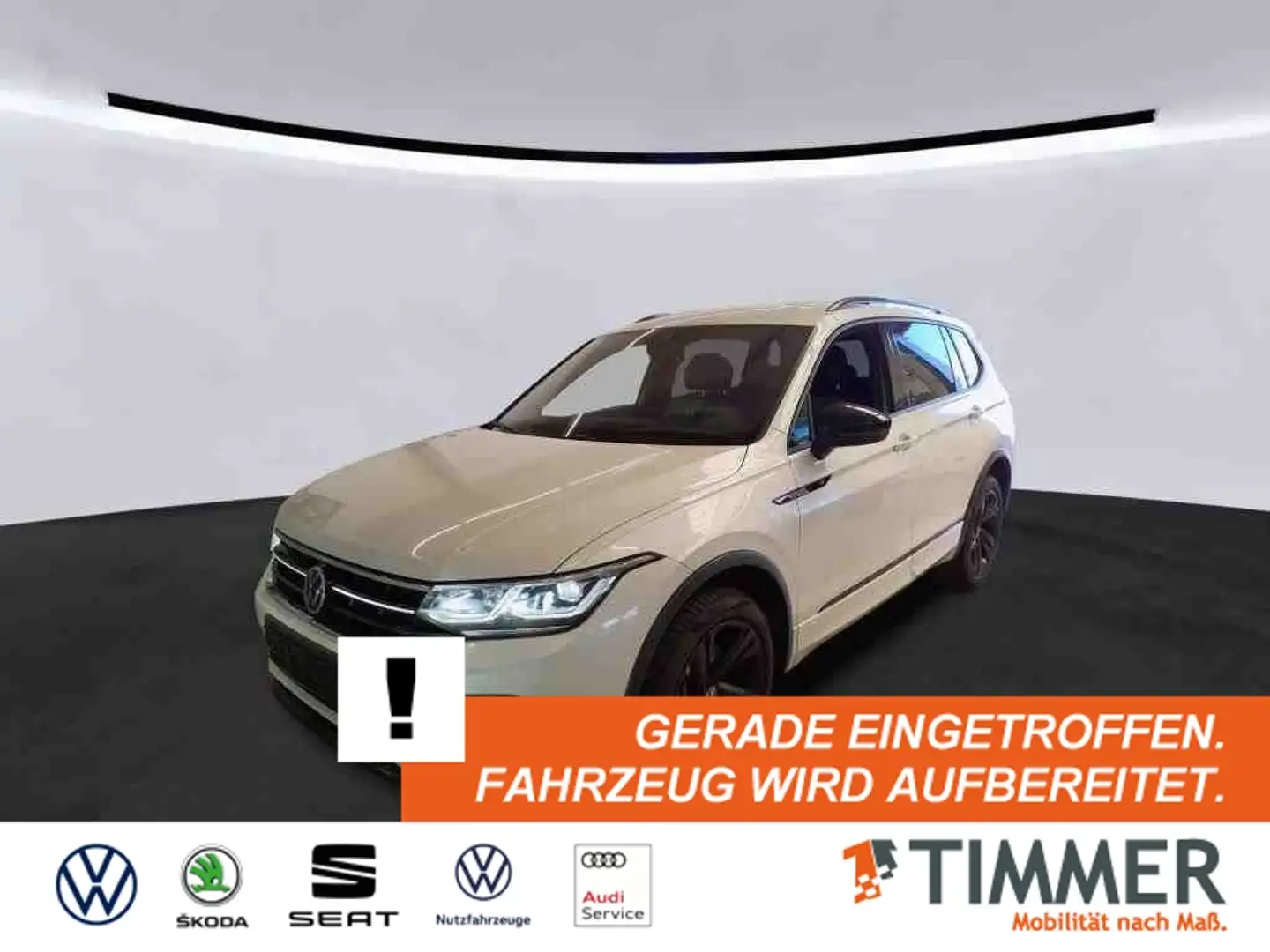 Volkswagen Tiguan Allspace 2.0 TDI DSG 4M R-LINE BLACK *7-SITZ *360° *IQ.LIG Weiß - 1