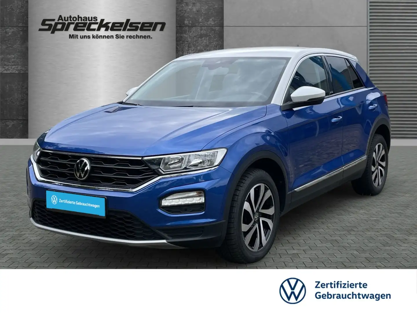 Volkswagen T-Roc 1.0 TSI Active++AHK++Navi++Klimaautomatik++ Klima Blau - 1
