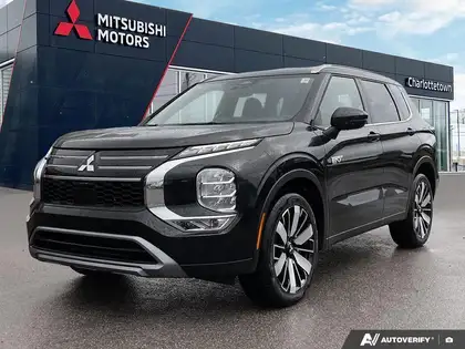 Black 2026 Mitsubishi Outlander Hybrid Plug-in   1-Speed Automatic