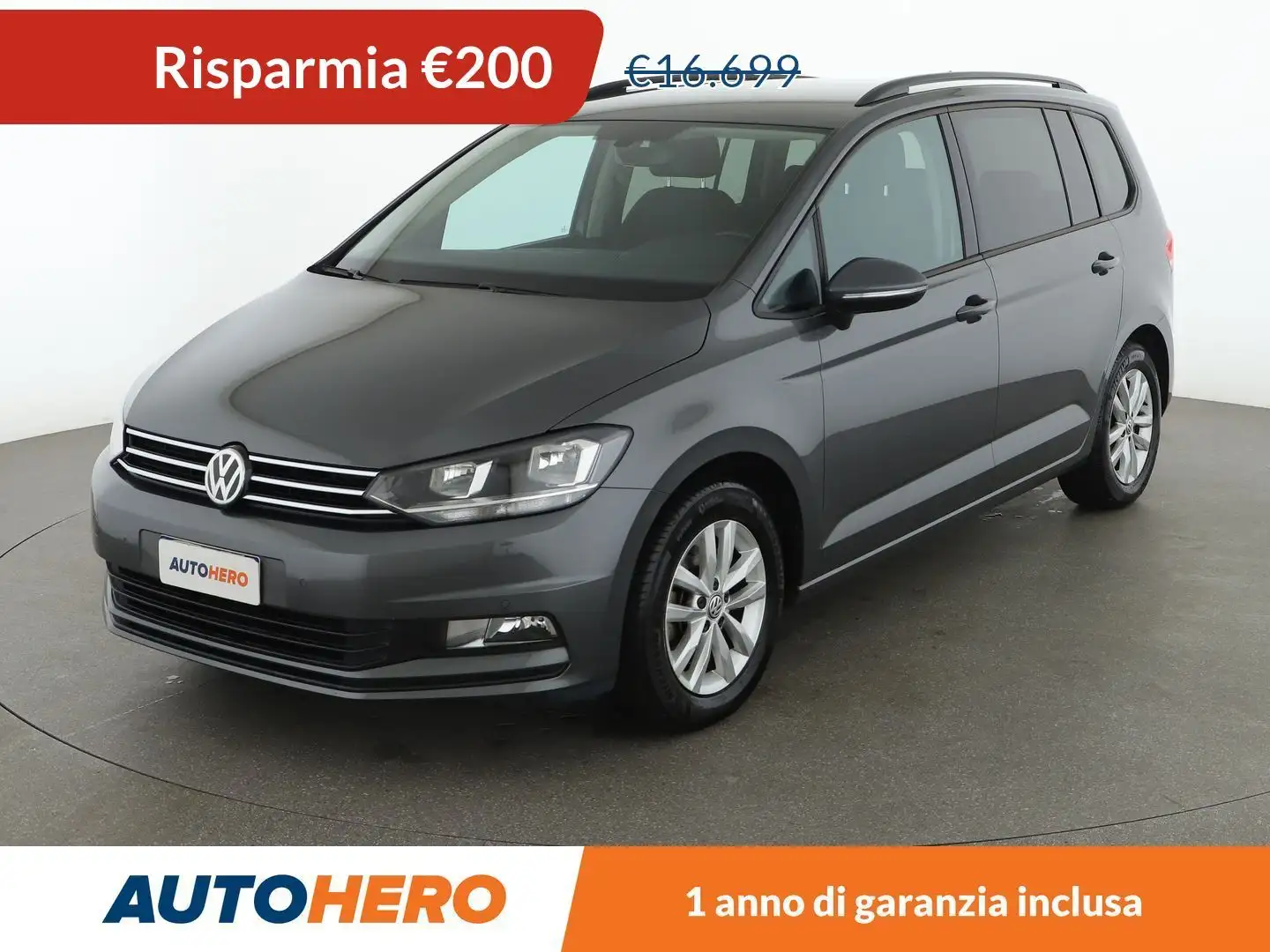 Volkswagen Touran 2.0 TDI Business 150 CV Grigio - 1