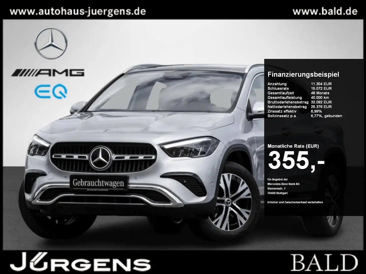 Mercedes-Benz GLA 200 Progressive-Advanced/LED/Pano/Cam/Easy-P - 1