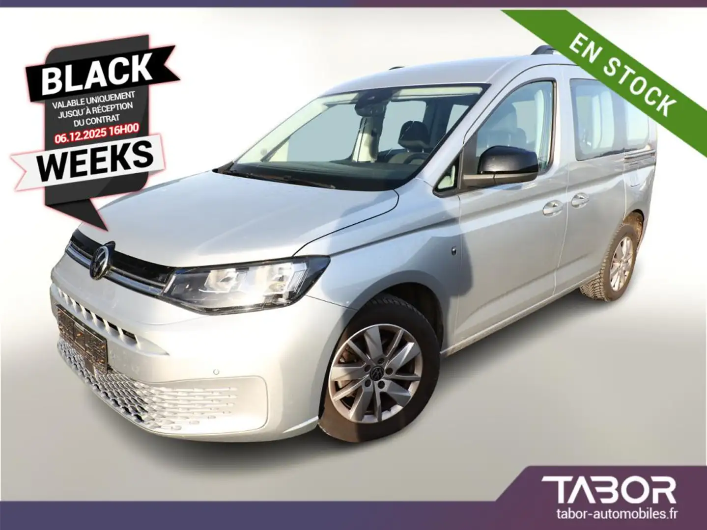 Volkswagen Caddy 2.0 TDI 102 Life GPS ACC Cam Argent - 1