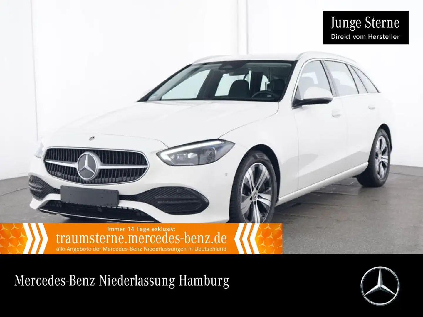 Mercedes-Benz C 220 d T AVANTG+AHK+KAMERA+TOTW+KEYLESS+9G Weiß - 1
