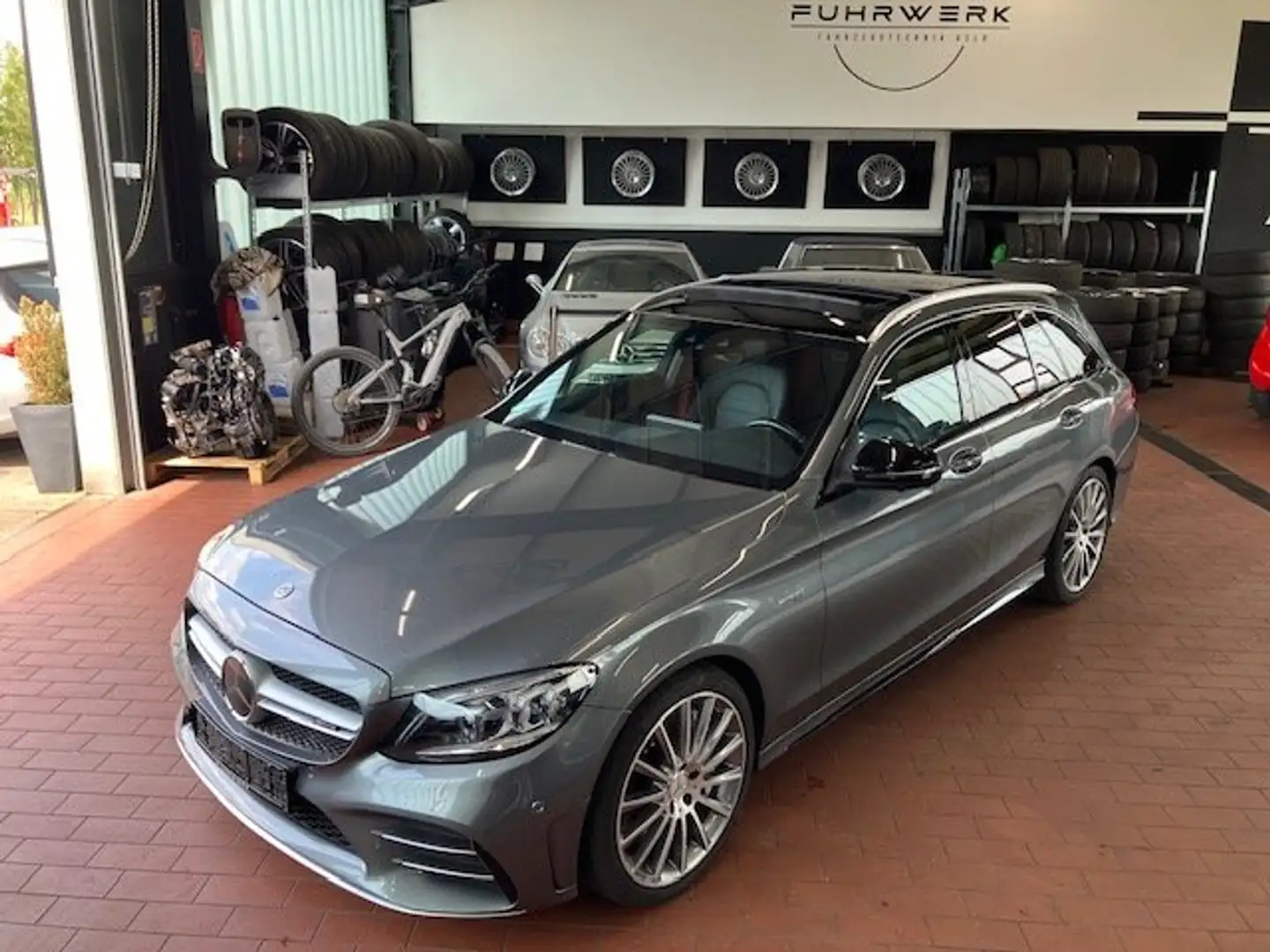 Mercedes-Benz C 450 C 43 T AMG 4Matic/multibeam LED/AHK/PANO/8-fach Сірий - 2