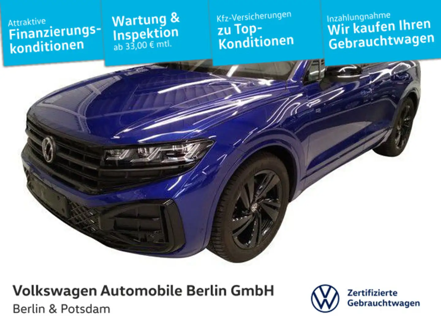 Volkswagen Touareg 3.0TDI DSG R-Line 4x4 STHZG P-DACH LUFT Blau - 1