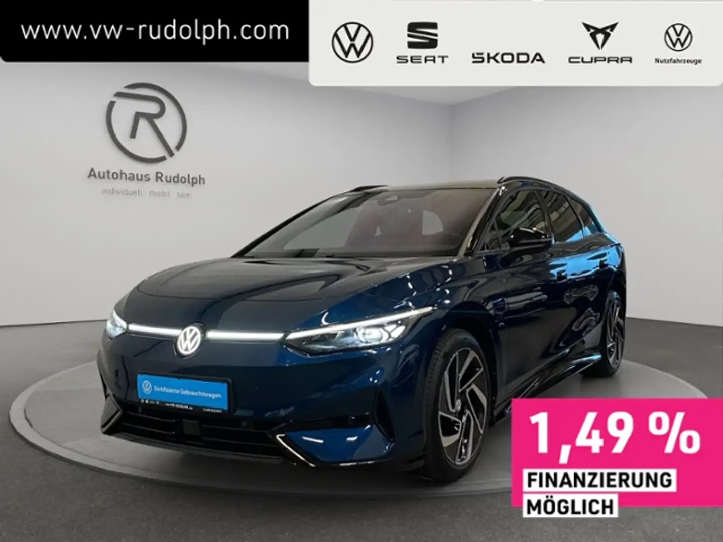 Volkswagen ID.7 Tourer Pro 82 kWh / Navi LED ACC RFK AHK Blau - 1