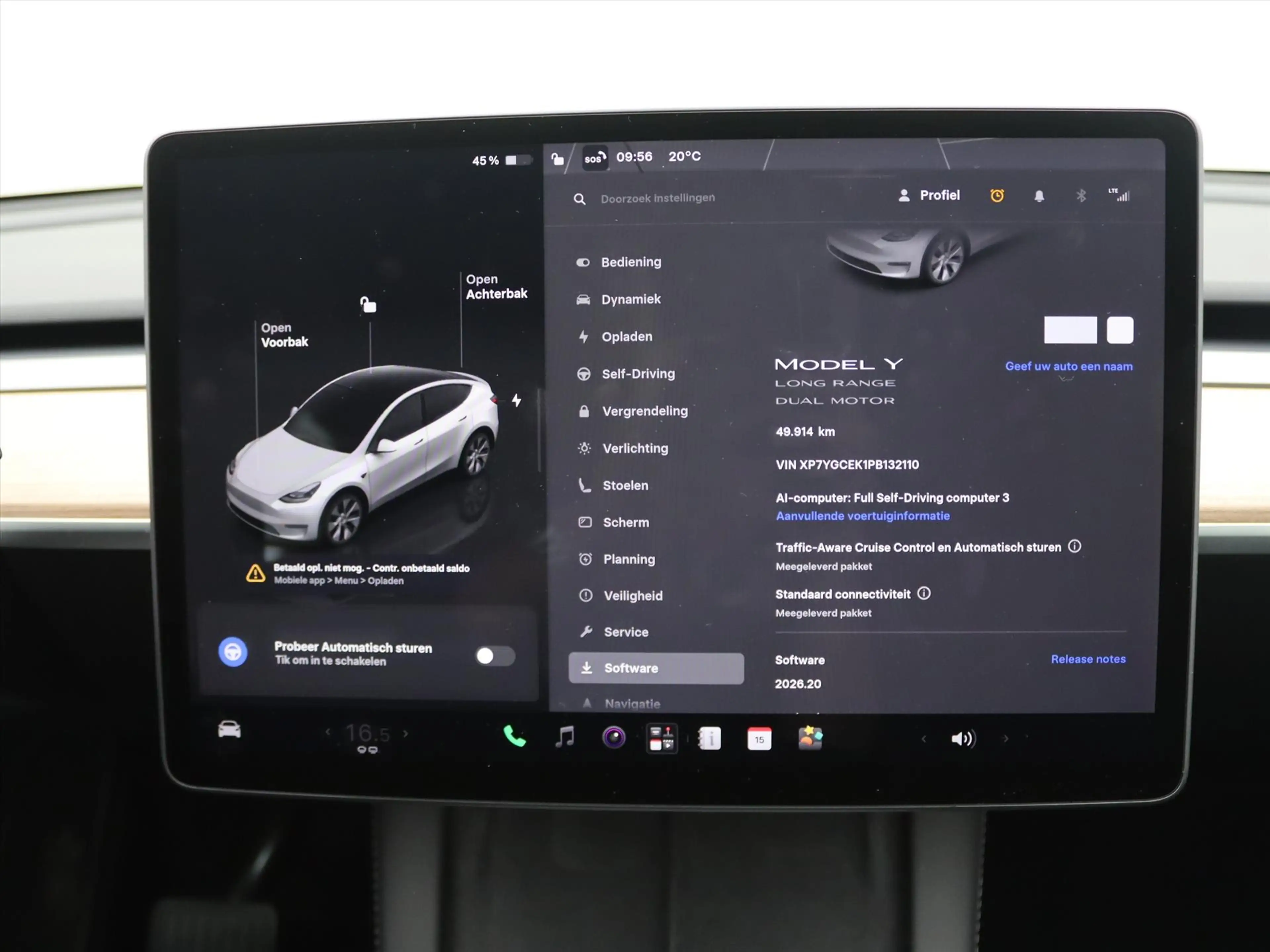 Tesla Model Y Long Range AWD 75kWh 351pk 93.8% SoH [ TREKHAAK+AM — photo 34