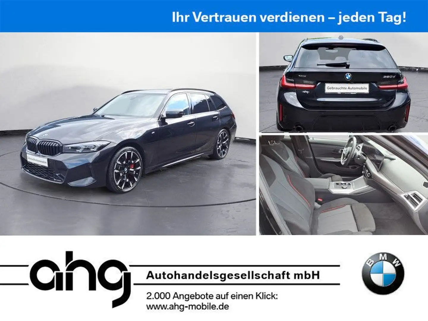 BMW 320 d xDrive Touring Aut. M Sportpaket Pro Navi A Nero - 1