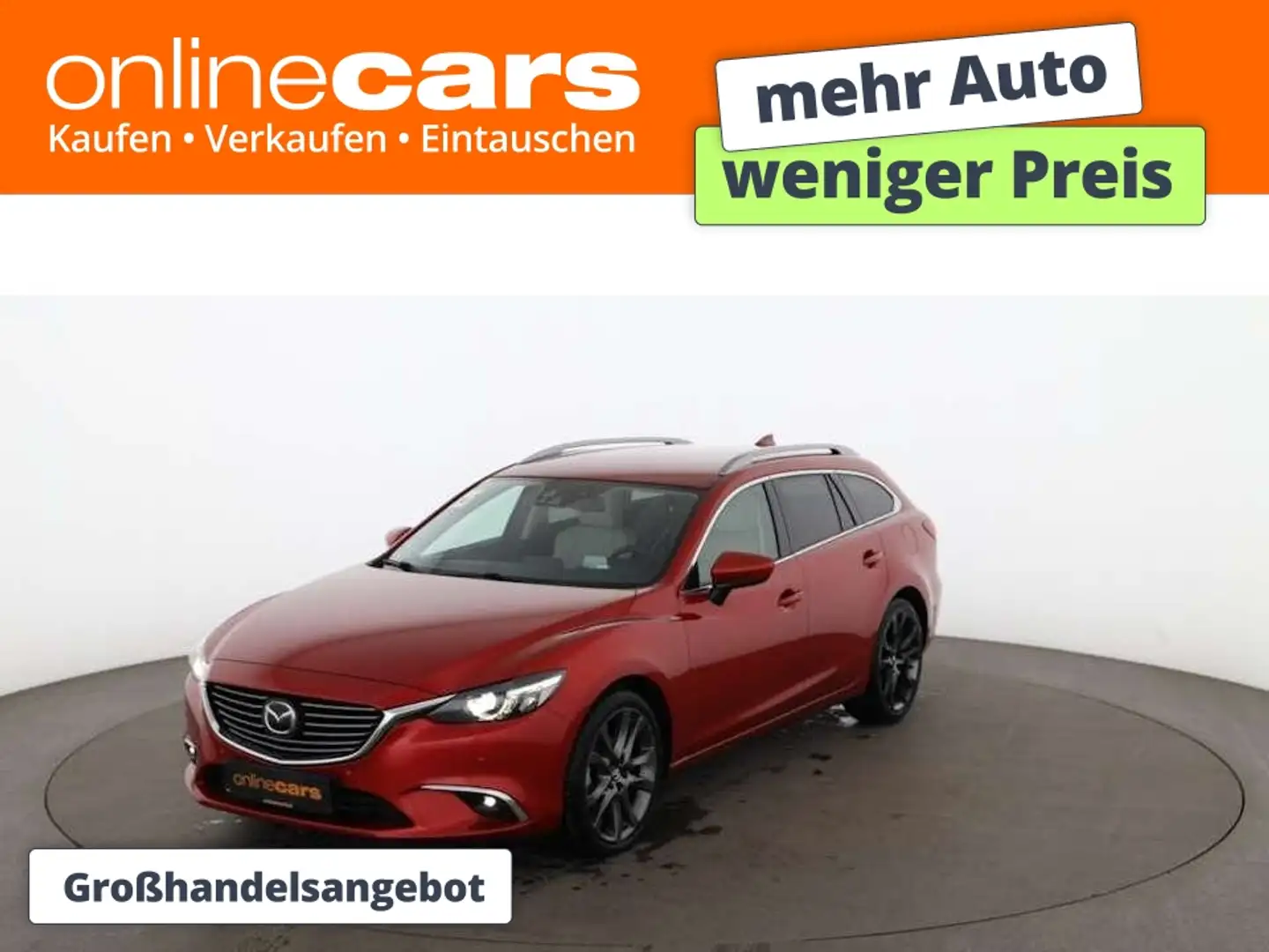 Mazda 6 Kombi 2.2 SKYACTIV-D SportLine Aut LED AHK BOSE Rot - 1
