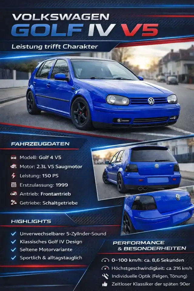 Volkswagen Golf 2.3 V5, foto 1
