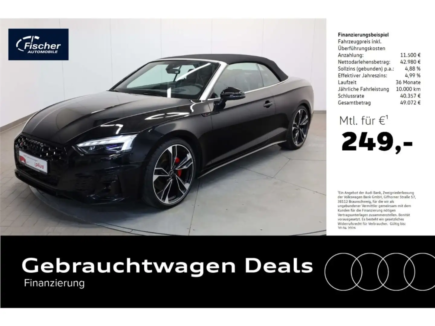 Audi S5 Cabriolet TFSI competition edition plus Schwarz - 1