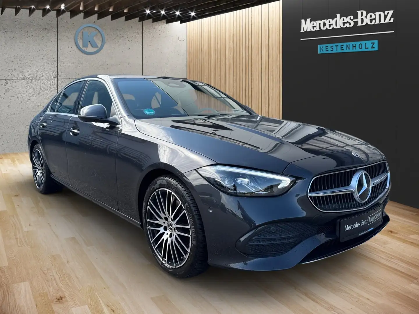 Mercedes-Benz C 220 C 220 d 4MATIC *AVANTGARDE*MEMO*AHK*SHZ*KAM*NAV* Grijs - 2