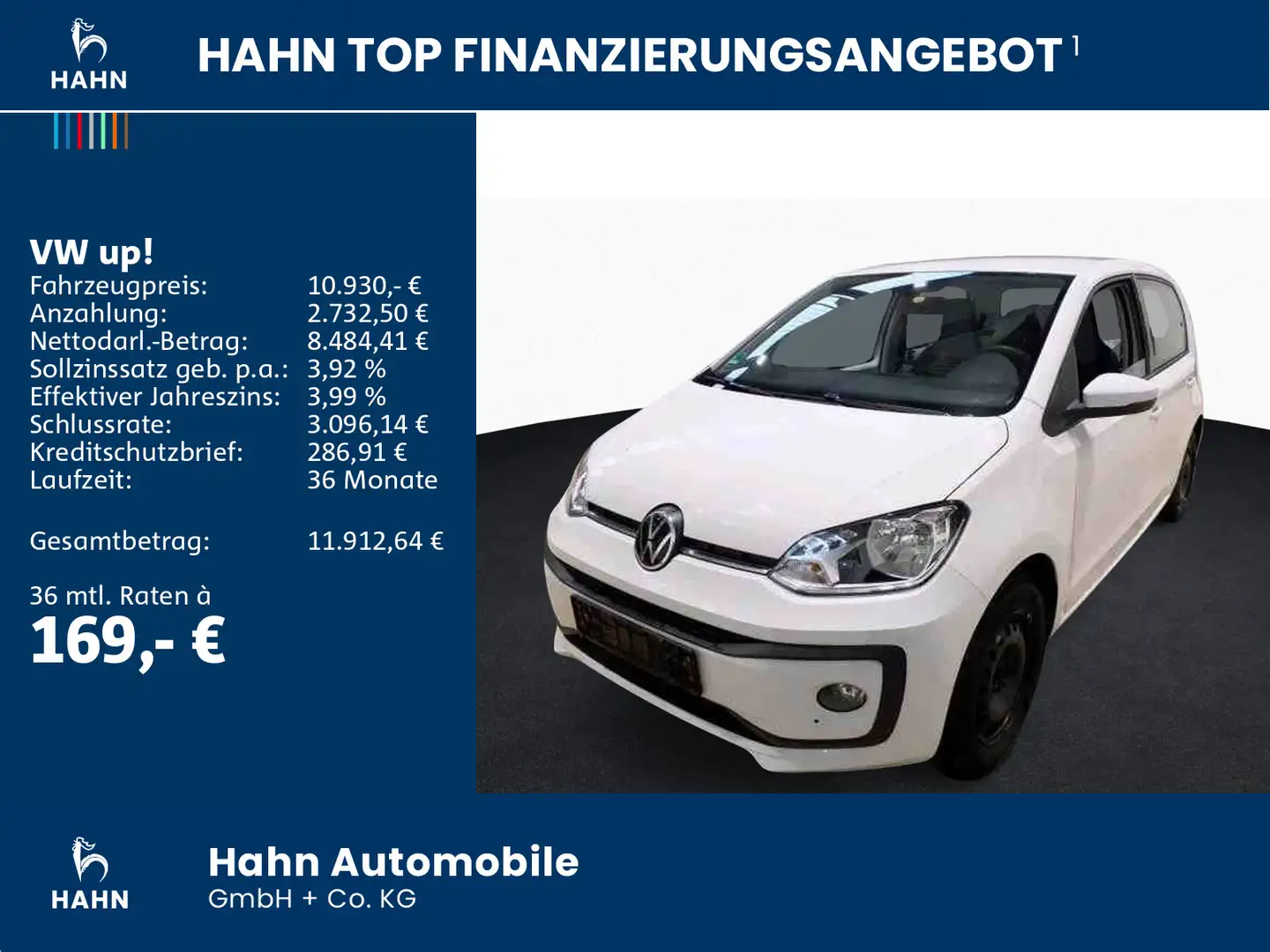 Volkswagen up! 1.0 move up! Klima Maps+More Sitzheizung Weiß - 2