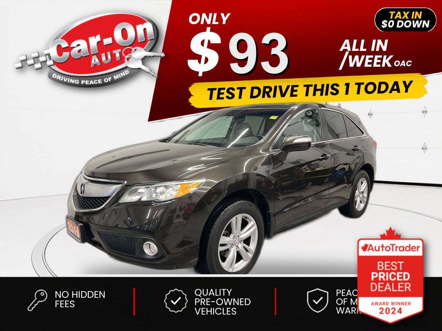 Brown 2015 Acura RDX SUV / Crossover All-Wheel Drive Automatic