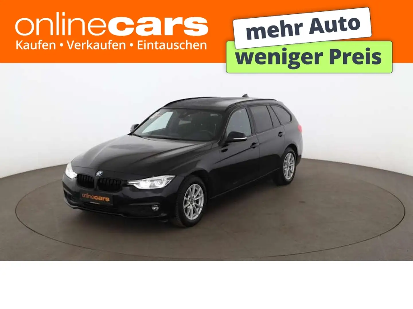 BMW 318 d Touring Advantage Aut LED AHK NAVI SITZHZG Schwarz - 1