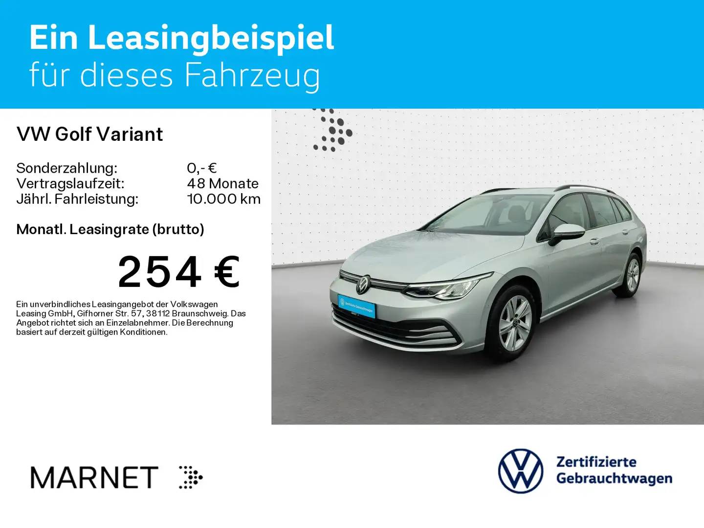 Volkswagen Golf Variant VIII Life 2.0 TDI DSG* Navi*AHK*Kam Silber - 2
