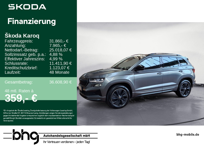 Skoda Karoq KAROQ Sportline 2.0 TDI DSG *KAMERA*NAVI*MATRIX*