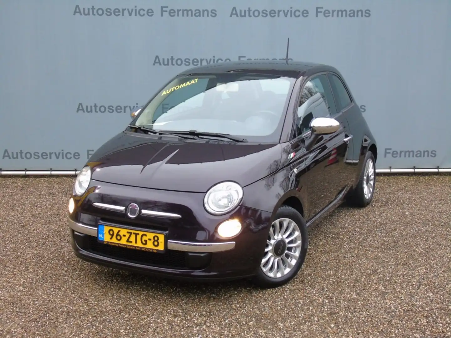 Fiat 500 500 twin air Lounge Automaat - 2013 - 78DM - Airco Paars - 2