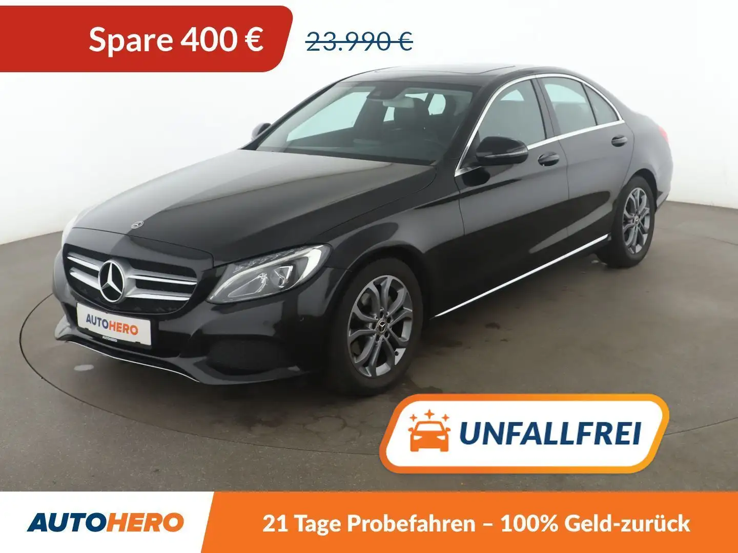 Mercedes-Benz C 180 180 CGI Avantgarde Aut.*NAVI*PDC* Schwarz - 1