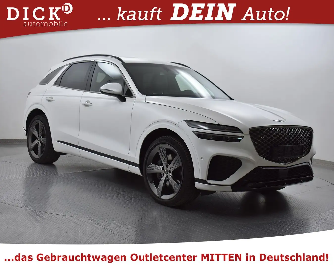Genesis GV70 2.2d 4WD Luxury PANOR+MEMO+360+ACC+VOLL+21" Blanc - 1
