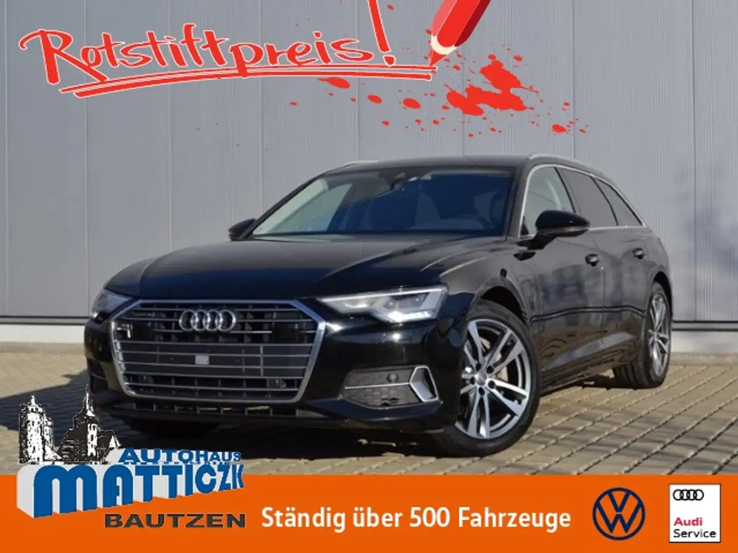 Audi A6 Avant Sport 50 TDI quattro Tiptr. AHK/LED/NAVI-PL Schwarz - 1