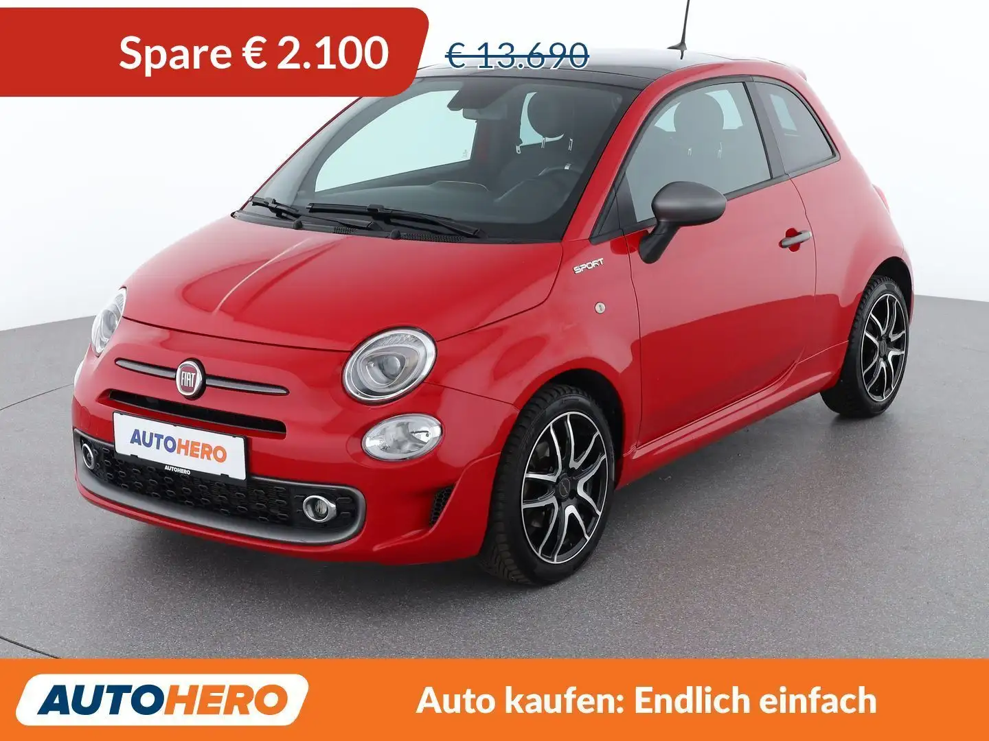 Fiat 500 1.0 Mild-Hybrid Sport *NAVI*BEATS*PANO* Rot - 1