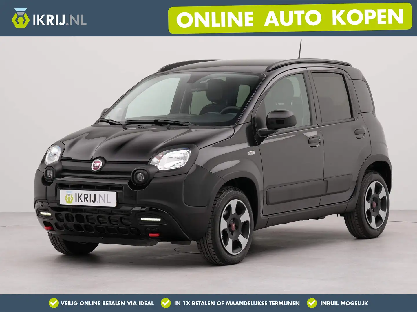 Fiat Panda 1.0 Hybrid Cross | Bluetooth | Dab | Airco | Navig Zwart - 1