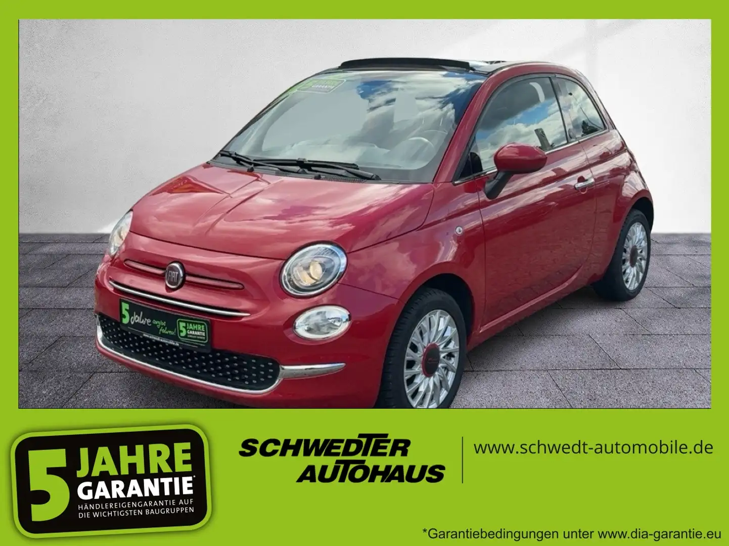 Fiat 500C 500 Cabrio 1.0 Red KlimaA+LM+PDC+Carplay+DAB - 1