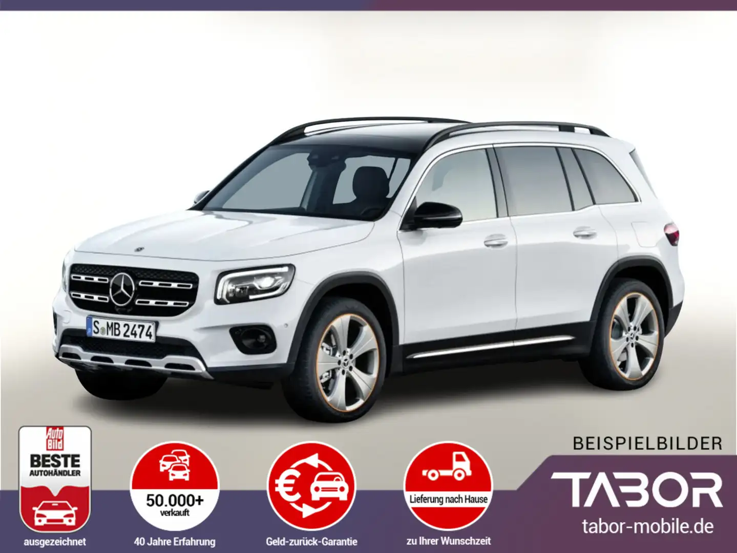Mercedes-Benz GLB 200 200 DCT AMG Line LED eHk 7-S NightP Kam 19Z Rosso - 1